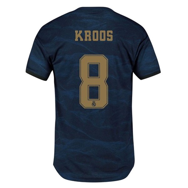 Camiseta Real Madrid NO.8 Kroos Segunda equipo 2019-20 Azul